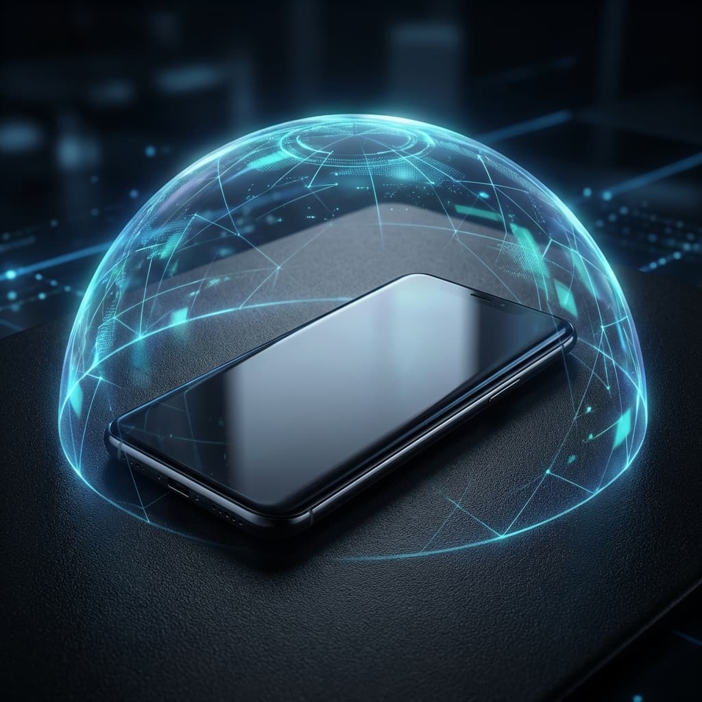 Smartphone with digital security shield
